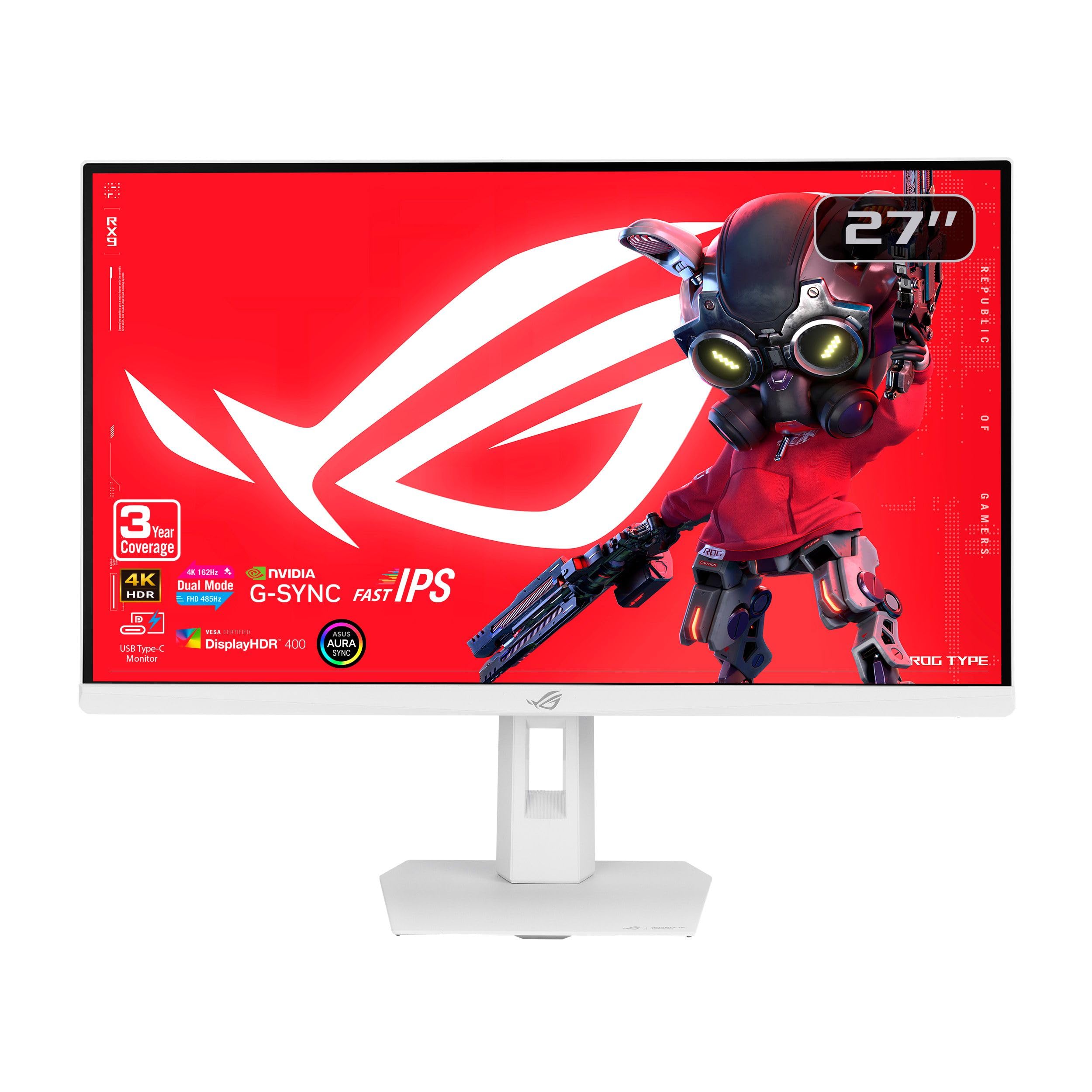 Amazon.com: ASUS ROG XG27UCGR-W 27 Inch 4K 162Hz White USB-C G