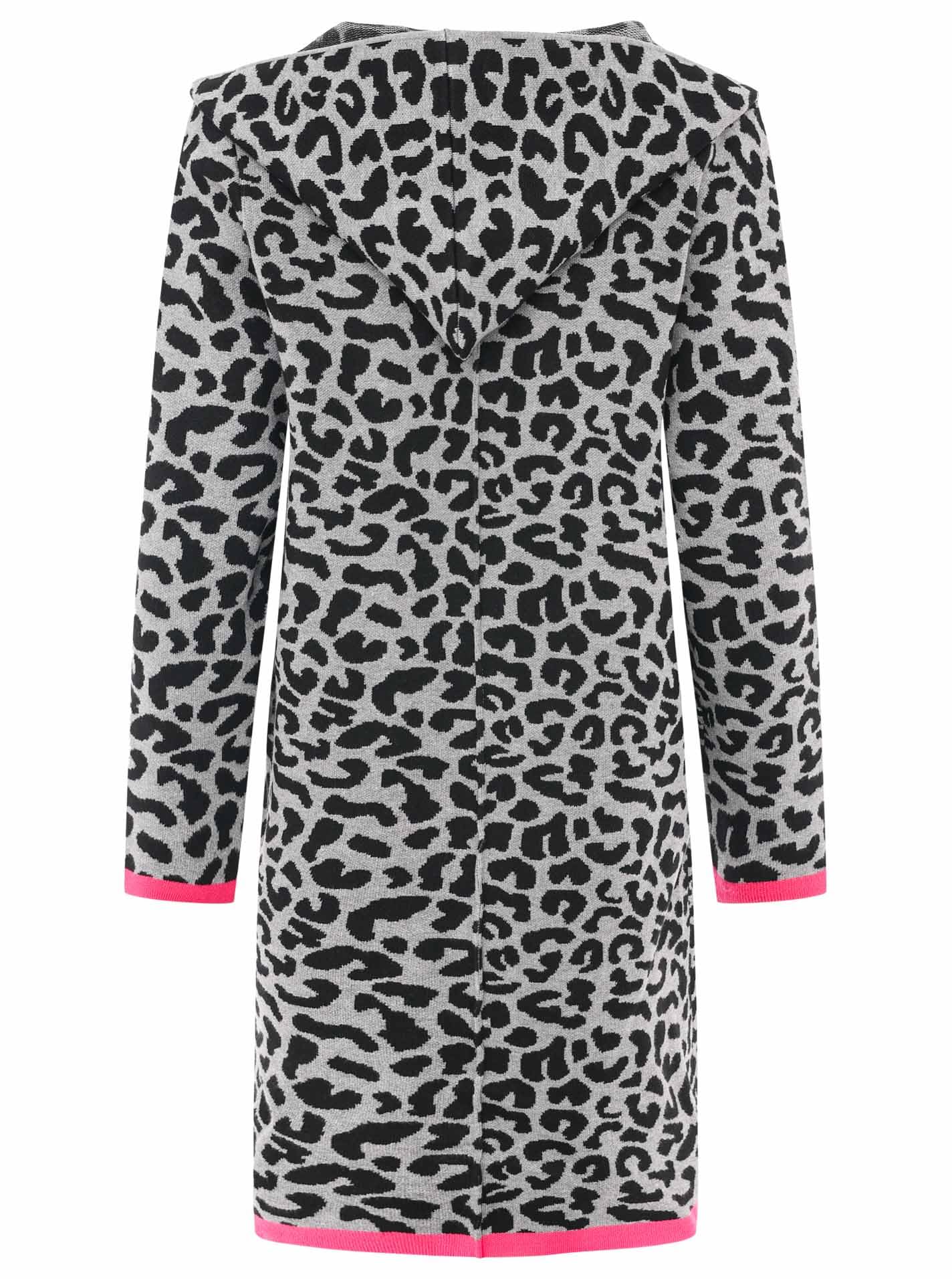 Zwillingsherz Strickjacke Leo Cardigan für Damen Frauen - Hochwertiger Mantel Überwurf warm weich und kuschelig mit Kapuze - Perfekt für Frühjahr Herbst Winter - Cape Umhang mit weichem Strick