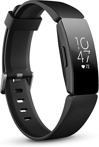 Fitbit Inspire HR Monitor de ritmo cardíaco y fitness, talla única (bandas S y L incluidas), 1 unidad (renovado)