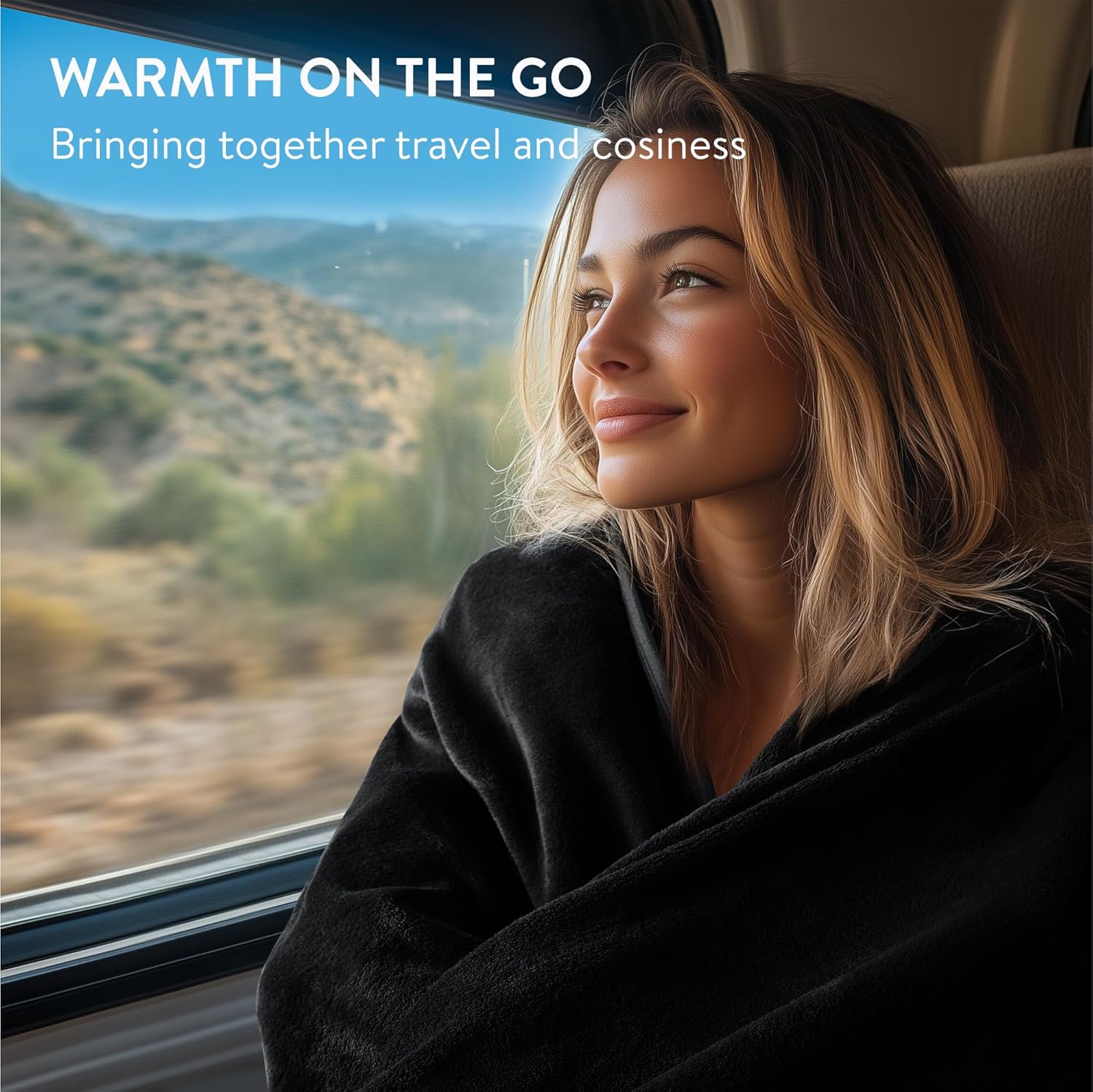 JEMIDI Faltbare Reisedecke: Ihr perfekter Reisebegleiter für Flugzeug, Auto und Zug