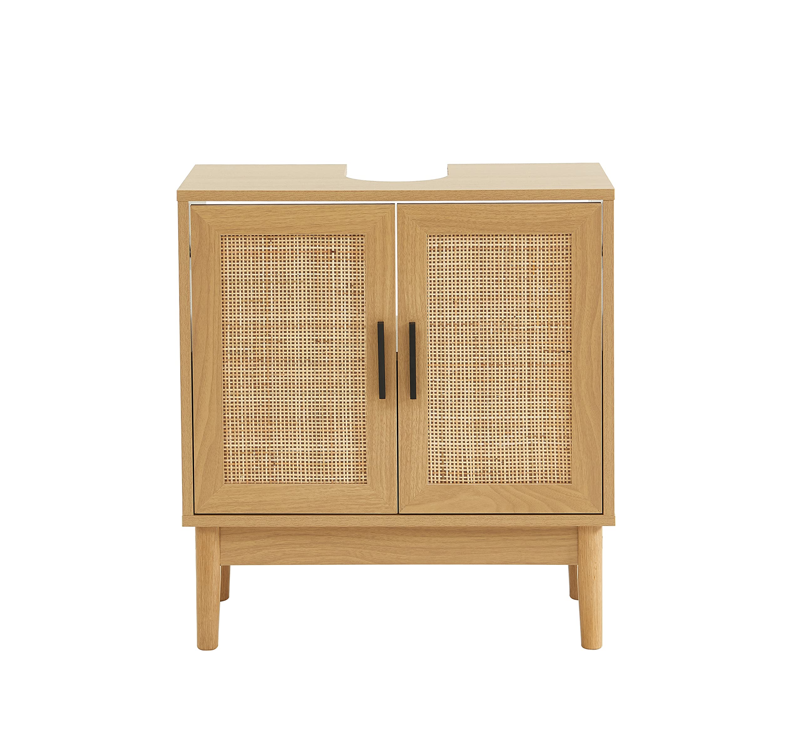 BAÏTA Amana szafka pod umywalkę rattan i efekt dębu l60cm