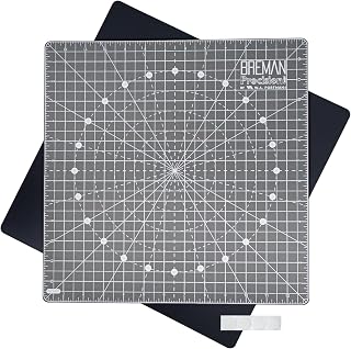 WA Portman Rotary Self Healing Cutting Mat Set – 13x13 Inch Rotating Cutting Mats for Quilting, Sewing & Crafts – Non-Slip Backing, 360° Full Rotation, Durable Cutter Board with Grippers for Precision