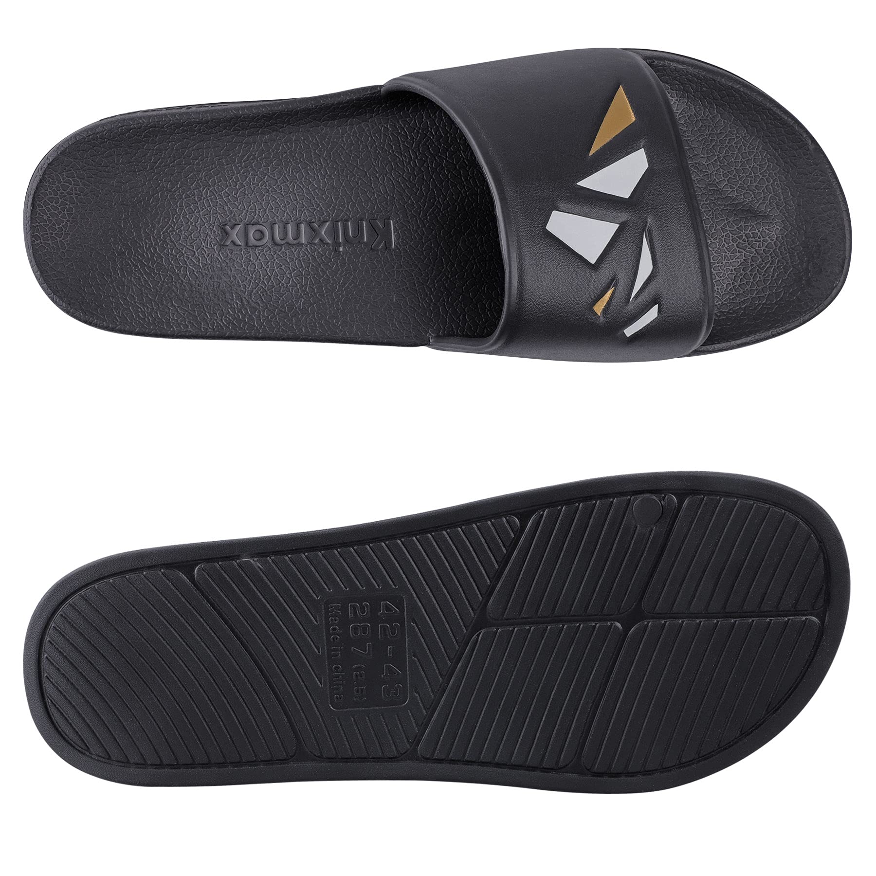 Knixmax Scarpe da Spiaggia e Piscina Uomo Donna Ciabatte da Doccia Pantofole da Bagno Pantofole da Interno E da Esterno Sandal Unisex-Adulto