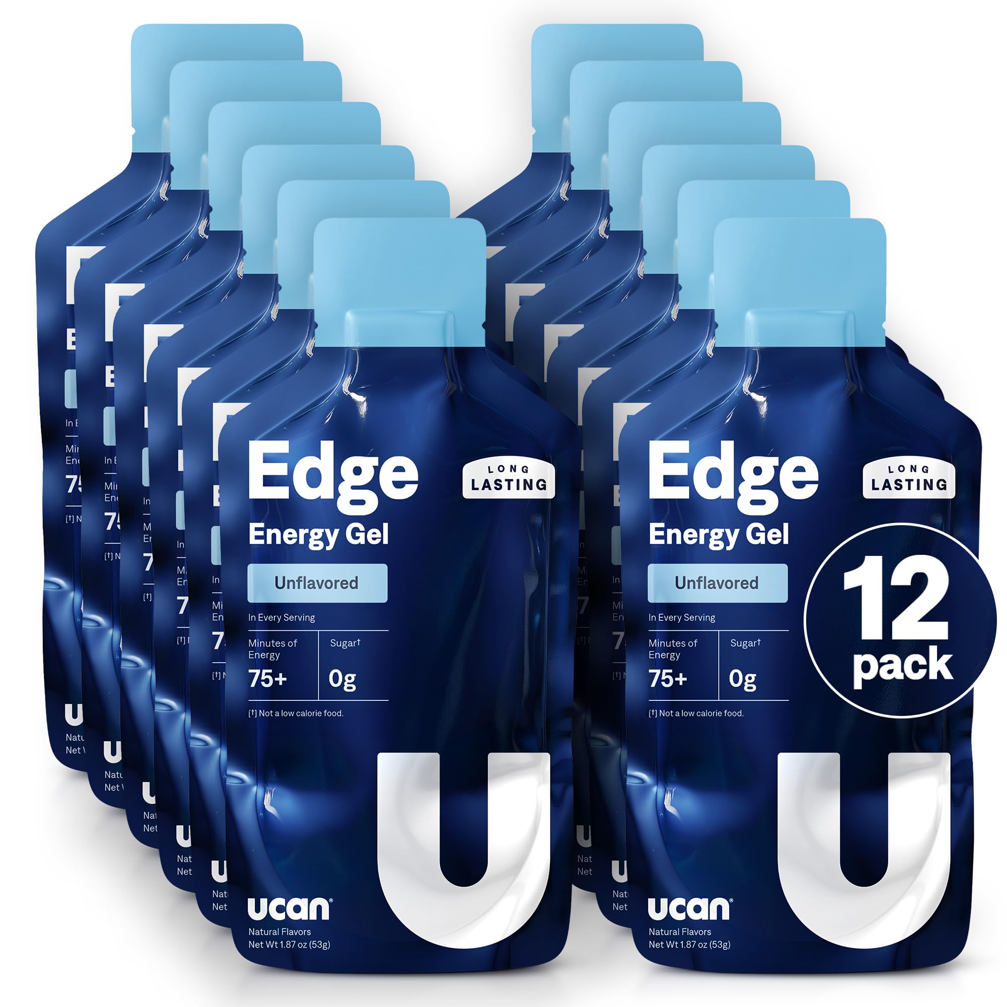 Amazon.com: UCAN Edge Energy Gel Shots, Unflavored (12, 2 Ounce