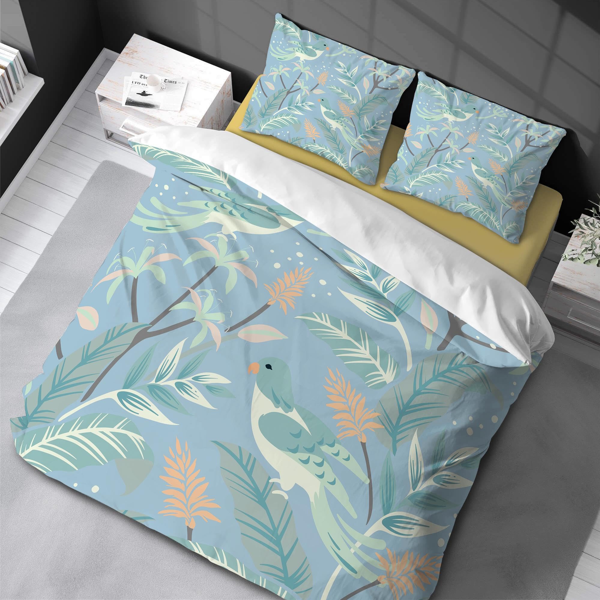 Housse de couette 240 x 260 oiseaux résolvant le manque de fraîcheur dans la chambre ado