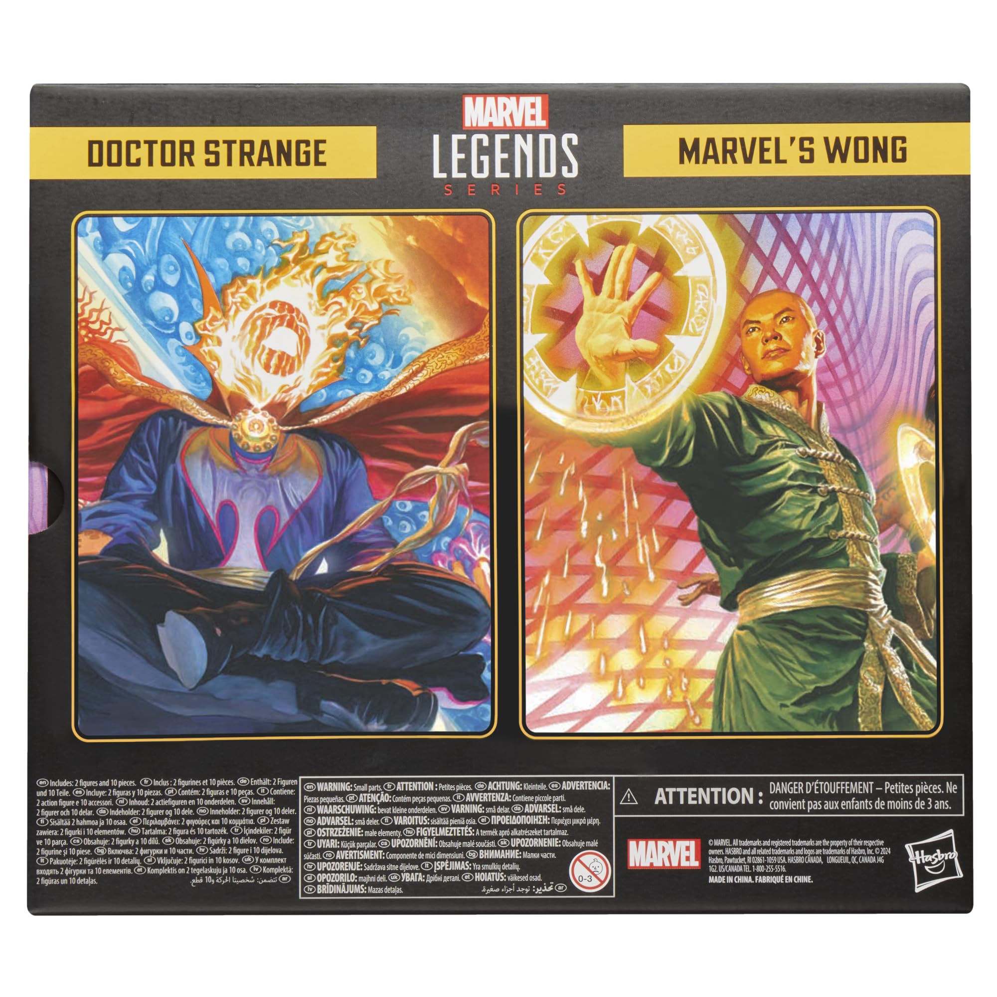 Marvel Legends Series Doctor Strange, Wong et Bats, Figurines inspirées des Bandes dessinées