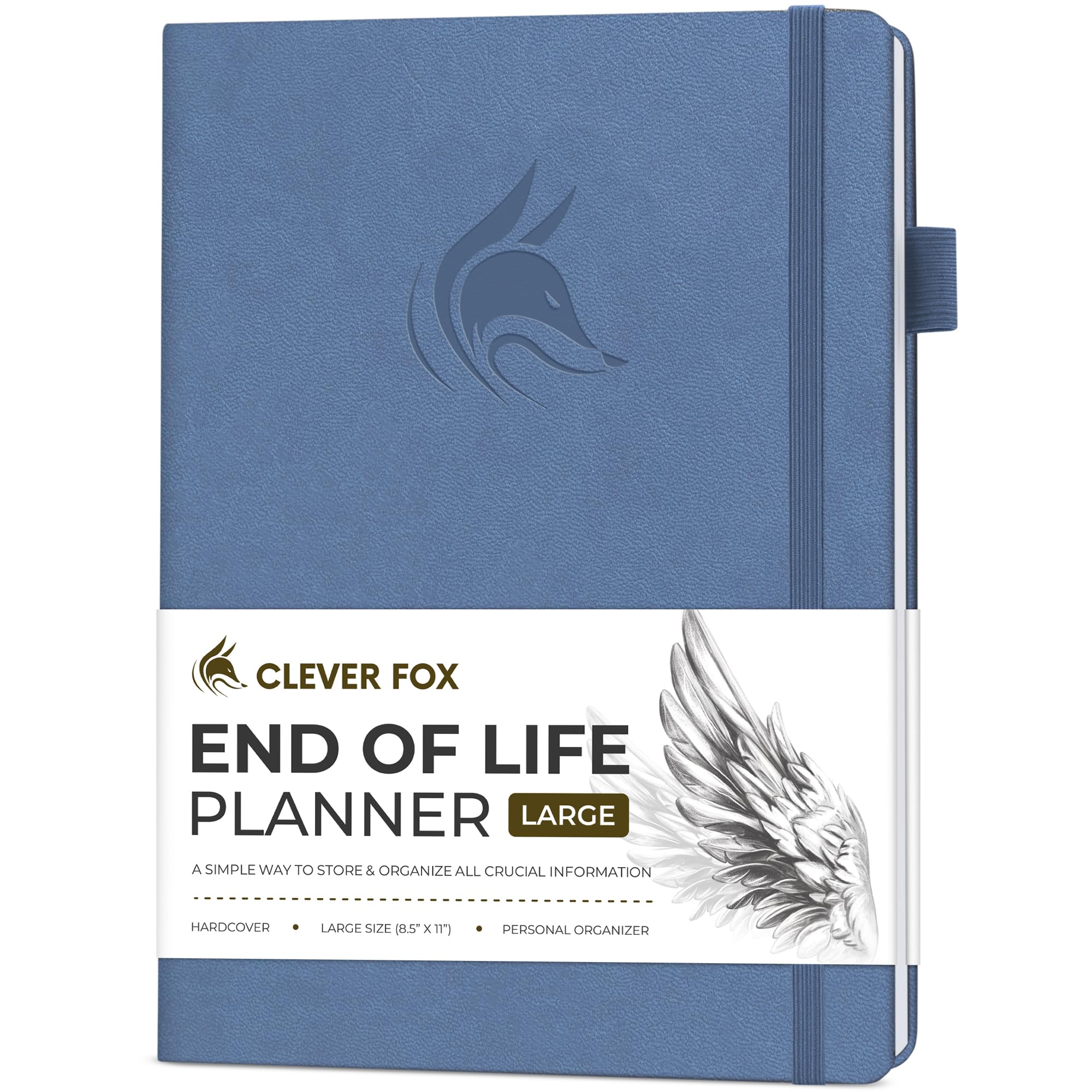 Clever Fox Large End of Life Planner – Guided Final Arrangements Organizer Notebook for Instructions, Beneficiary Info, Will Preparation, Last Wishes