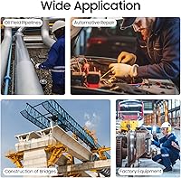 Vista 7 de Kit de inspección de herramientas de calibre de soldadura, calibre de profundidad de clip deslizante en pulgadas y métrica, medidor de soldadura