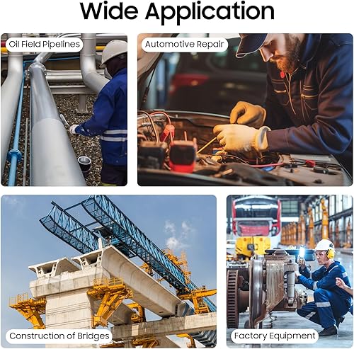 Miniatura 7 de Kit de inspección de herramientas de calibre de soldadura, calibre de profundidad de clip deslizante en pulgadas y métrica, medidor de soldadura