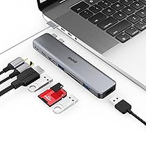 BHHB M81 Hub USB C Adattatore per MacBook Pro Air Docking Station 8-in-2 Multiporta Adattatore per Mac Book 4K@30Hz HDMI, Thunderbolt 4, 3, USB 3.0, SD, TF, USBC Hub Type C Dock per Mac M5 M4 M3 M2 M1