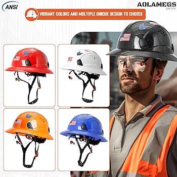 【新品・未使用】 HELD HORNET100 24.5㎝ Aolamegs Safe Full Brim Hard Hats Construction OSHA Approved
