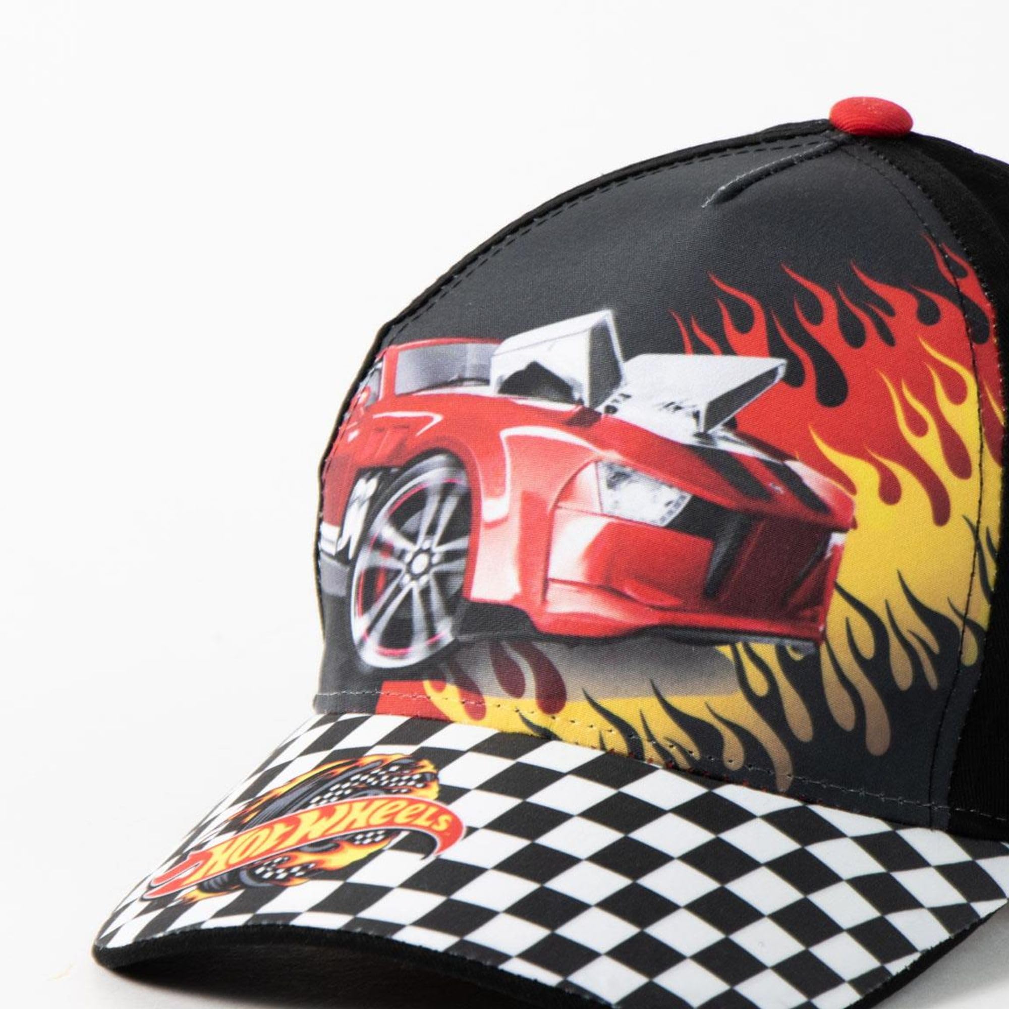 Gorra infantil Hot Wheels ajustable para niños y niñas – Gorra Hot Wheels con visera curva para verano, parque y playa