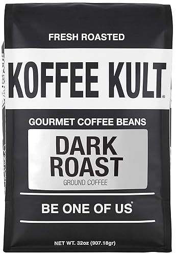 Miniatura 85 de Koffee Kult Granos de café molido colombiano de tostado medio, 100% de origen único, grano entero Arábica Colombia (molido, 12 onzas)