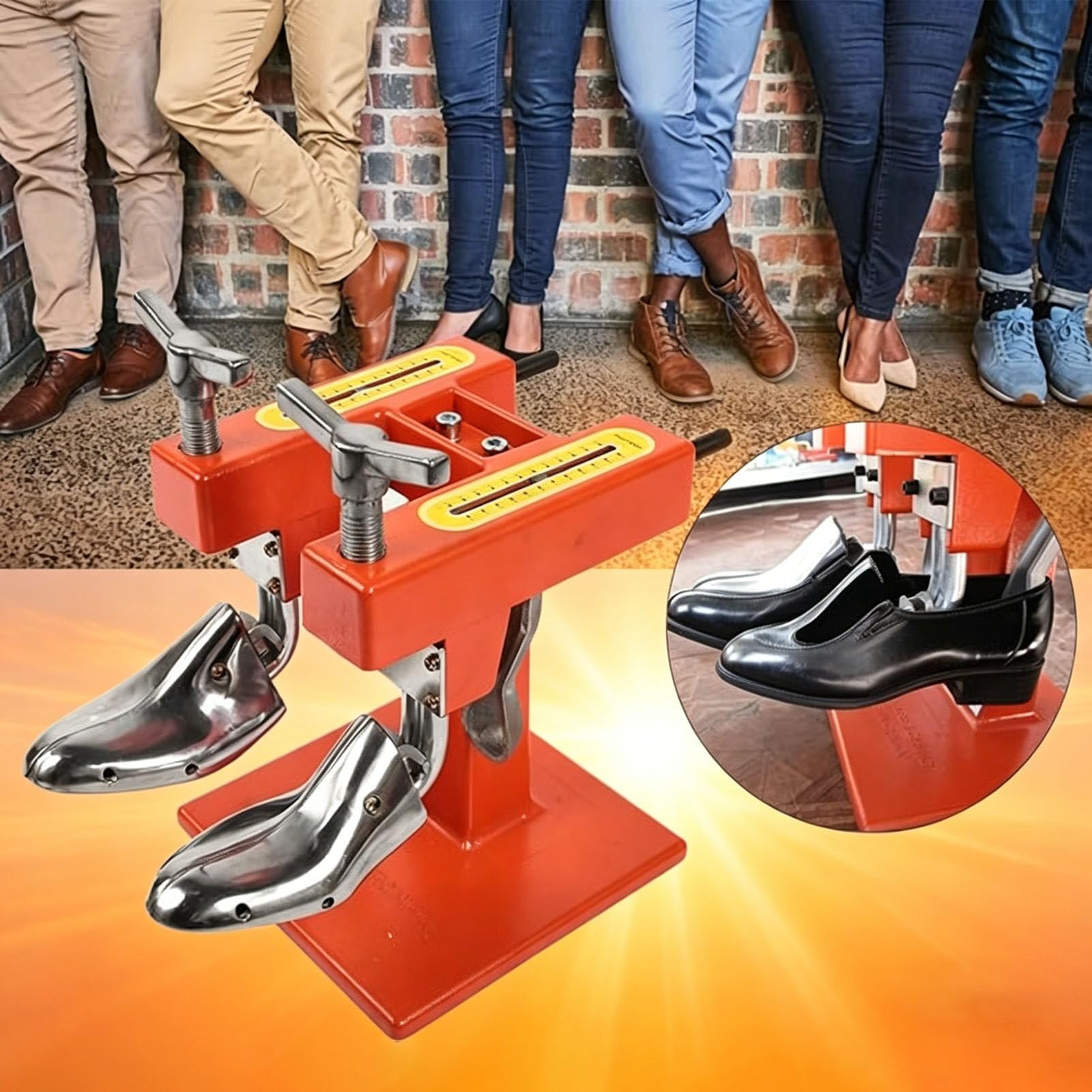 Barella professionale a 2 vie in metallo, espansore per stivali, macchina per modellare scarpe, allargatore per negozio di riparazione scarpe