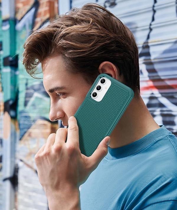 FNTCASE for Galaxy A15-5G Phone Case - Samsung A15 5G Military Grade Drop Protection, 14ft Drop Tested, Screen Protector Included, Anti-Slip Matte Textured, TPU+PC Dual Layer Shockproof Cover (Green) by FNTCASE - Used condition - Image 7