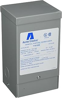 Acme Electric T181058 Buck-Boost Transformer, 1 Phase, 60 Hz, 0.5 kVA, 120V x 240V Primary Volts, 16V/32V Secondary Volts