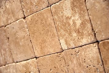 Classic/Chiaro 4 X 4 Tumbled Travertine Floor Tile