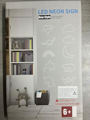 Miniatura 10 de Nordstylee Luces de neón con forma de astronauta para colgar luces de neón decorativas con USB o pilas para el hogar, dormitorio, bar, restaurante,