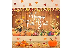 Happy Fall Party Decorations Banner