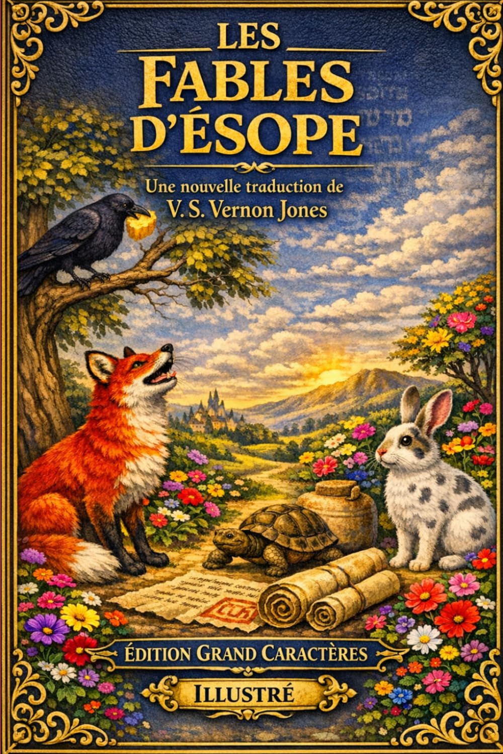 Les fables d'Ésope : UNE NOUVELLE TRADUCTION: Illustrée En Gros Caractères