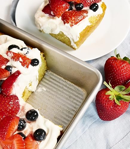 Miniatura 6 de USA Pan Bakeware - Molde rectangular antiadherente sin costuras, 9 x 13 pulgadas