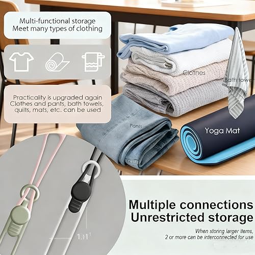 Miniatura 6 de 20 bridas de silicona para cables, organizador de cables de datos actualizadas 2025, organizador de cables reutilizable para agrupar y sujetar