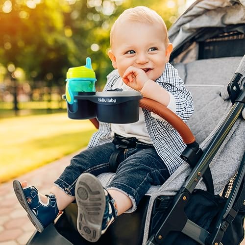 Miniatura 9 de liuliuby Bandeja de aperitivos para cochecito  Soporte universal para cochecito y cuenco de aperitivos para bebés y niños pequeños  Organizador de