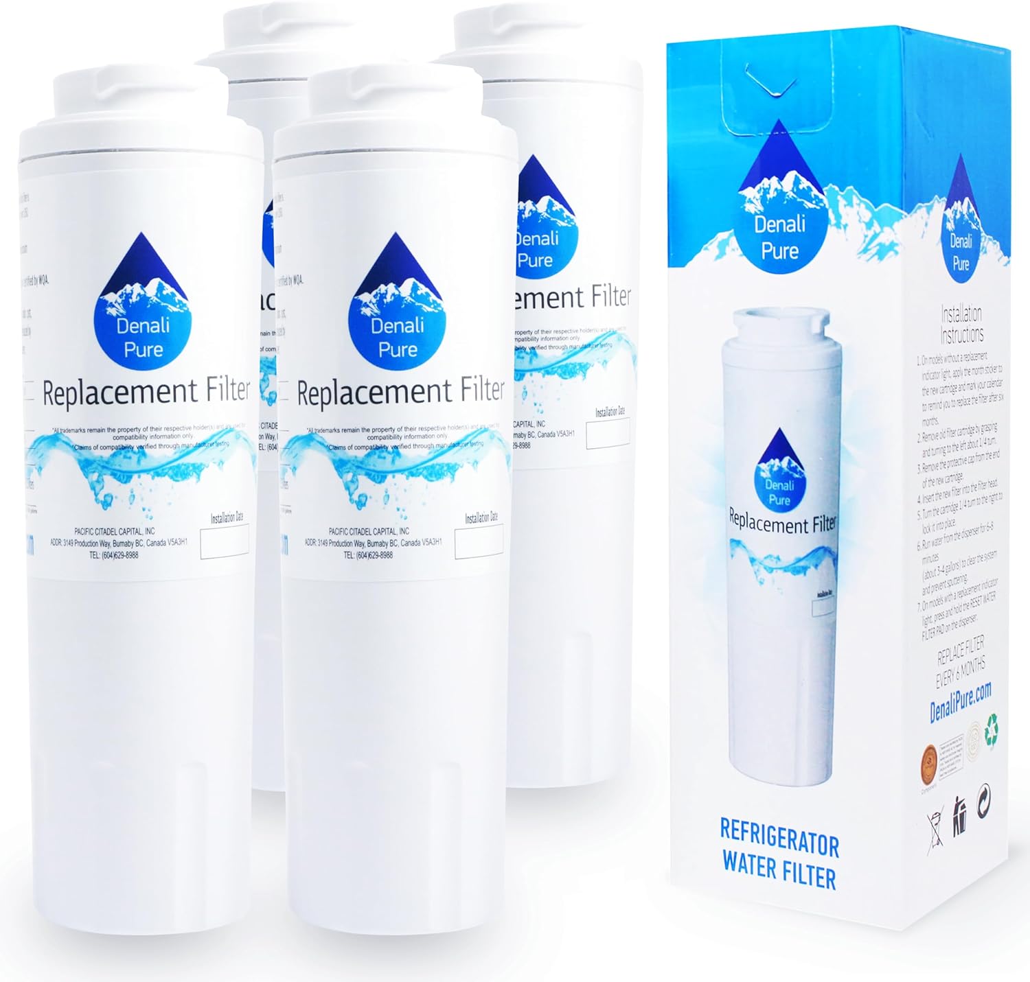 4Pack Replacement for Viking VCFF Refrigerator Water