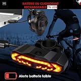 KIFLOW Clignotant Vélo, Feu Arrière Vélo, Alarme Vélo - 10