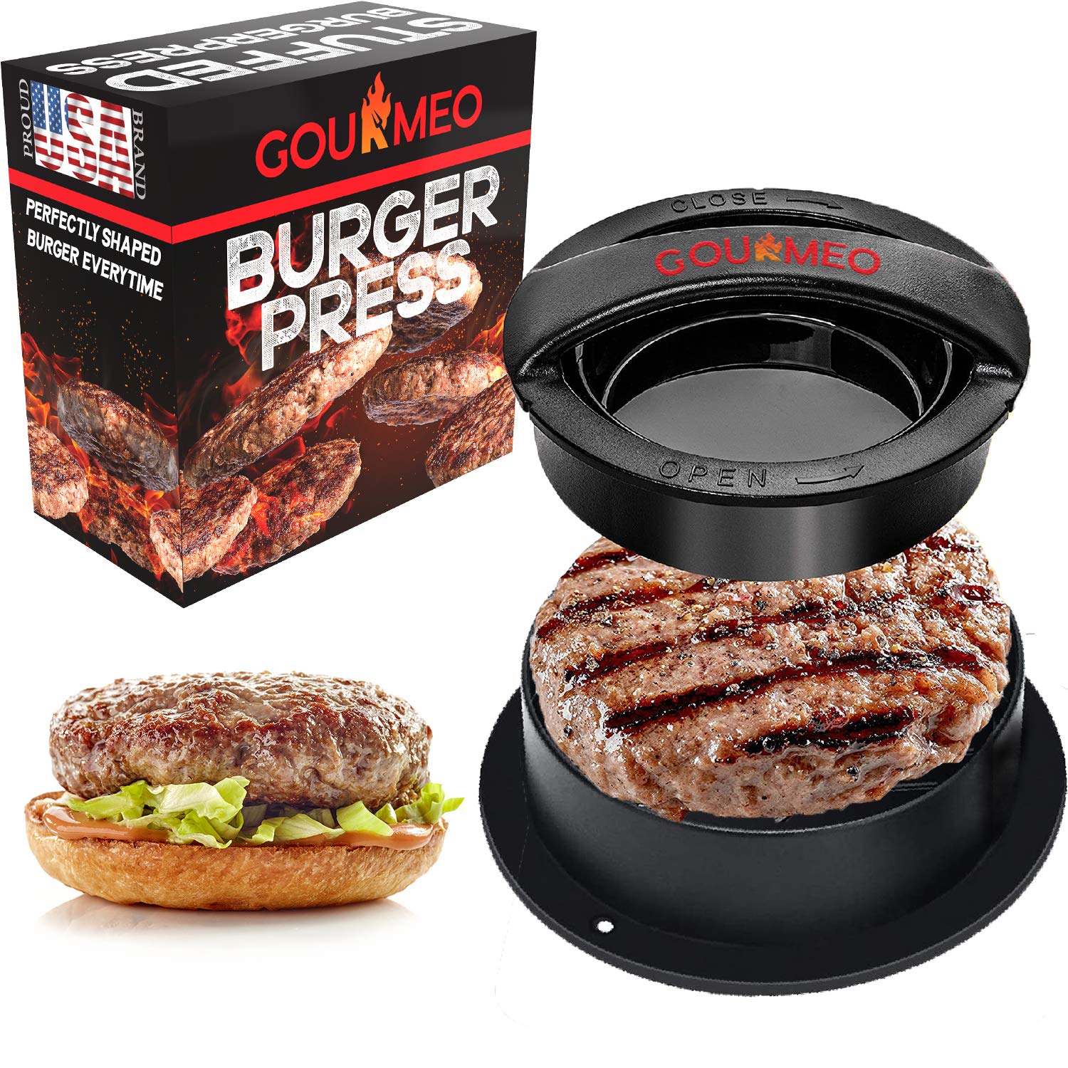 Buy GOURMEO Stuffed Burger Press Patty Maker Non Stick Hamburger