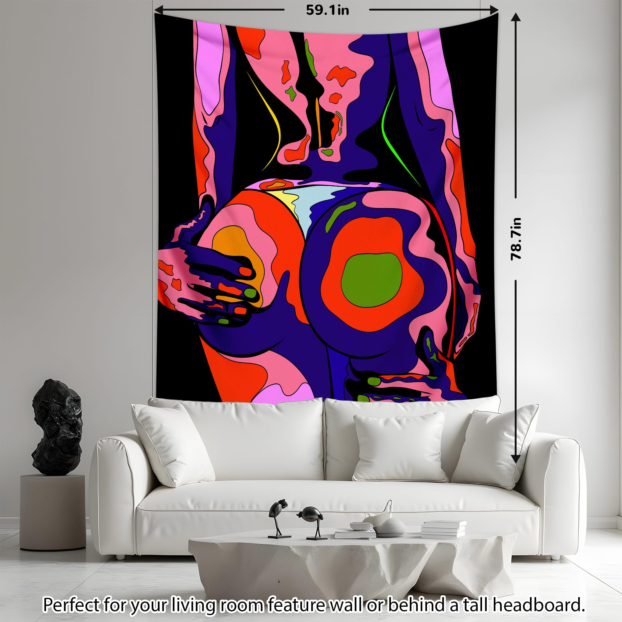 Amazon.com: QGHOT Blacklight Sexy Tapestry, Sexy Poster for Adults