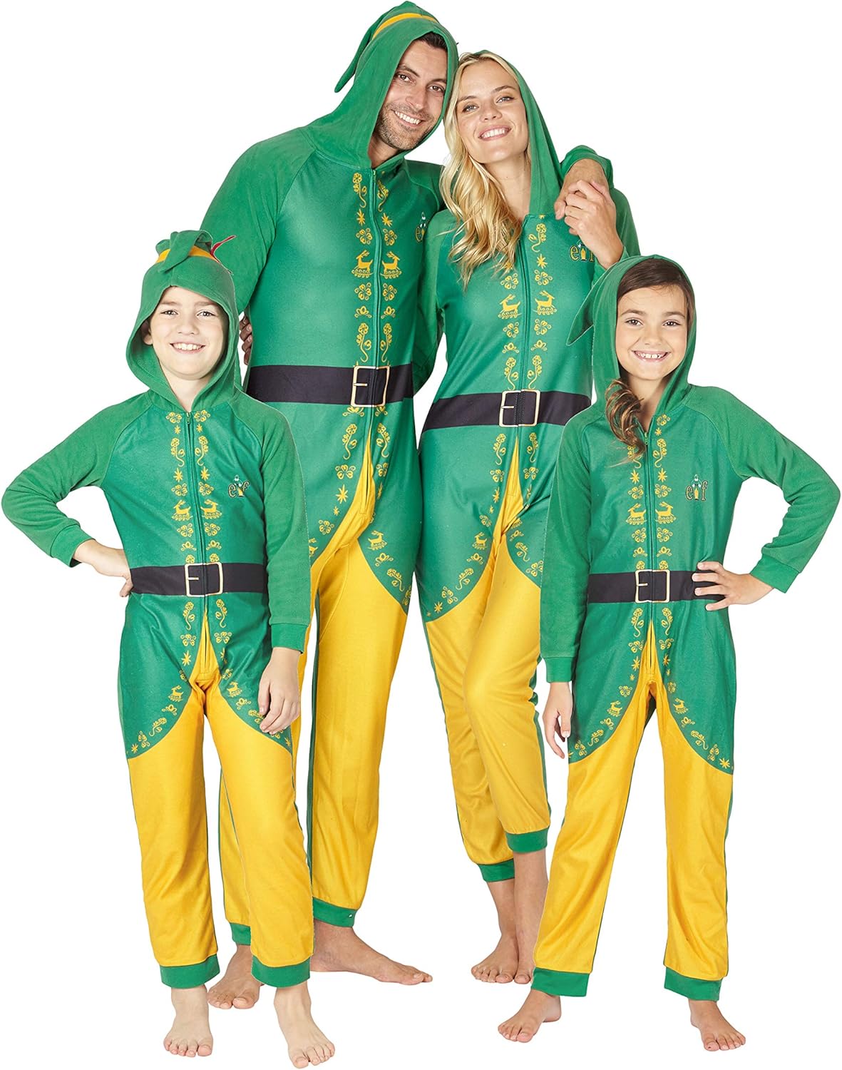 INTIMO Elf The Movie Womens Buddy The Elf One Piece Costume Pajama Set