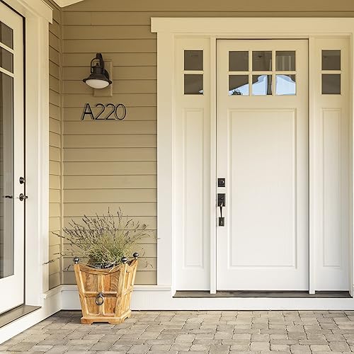 Miniatura 9 de Números flotantes de casa  Números de casa de direcciones modernos de 5 pulgadas con kit de uñas e instrucciones fáciles de instalar, negro de alto