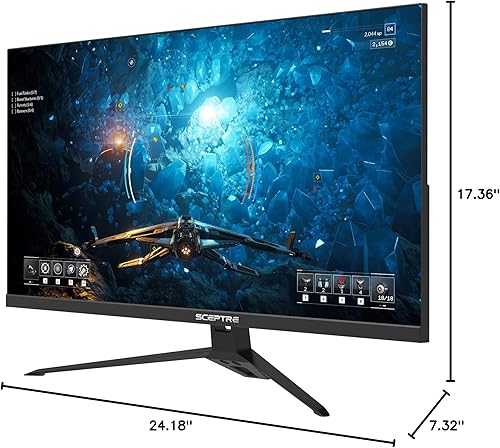 Miniatura 5 de Sceptre IPS 27" Gaming 165Hz 144Hz HDMI DisplayPort FHD Monitor LED, AMD FreeSync FPS RTS altavoces integrados máquina negro (E275B-FPT168)
