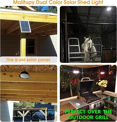 Miniatura 5 de Luces solares para interiores y exteriores, IP65, impermeable, 120 LED, luz colgante solar con control remoto regulable, luz blanca cálida brillante