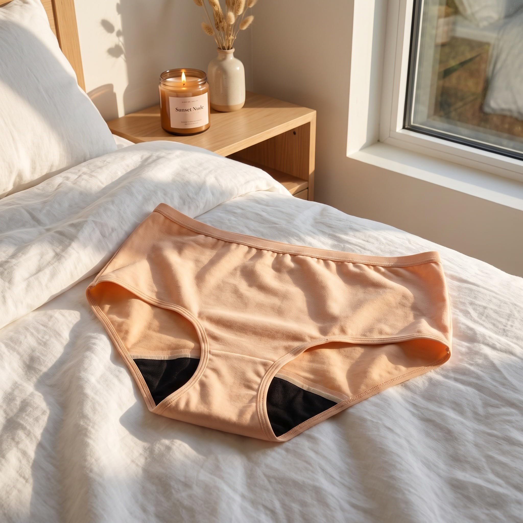 POPETPOP Braguitas impermeables para incontinencia, ropa interior menstrual
