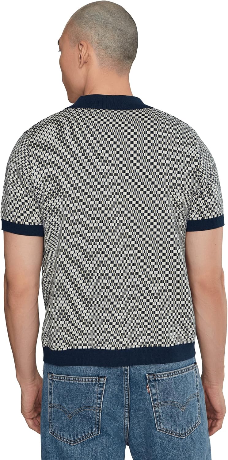 Liverpool Los Angeles Short Sleeve Johnny Collar Sweater Knit