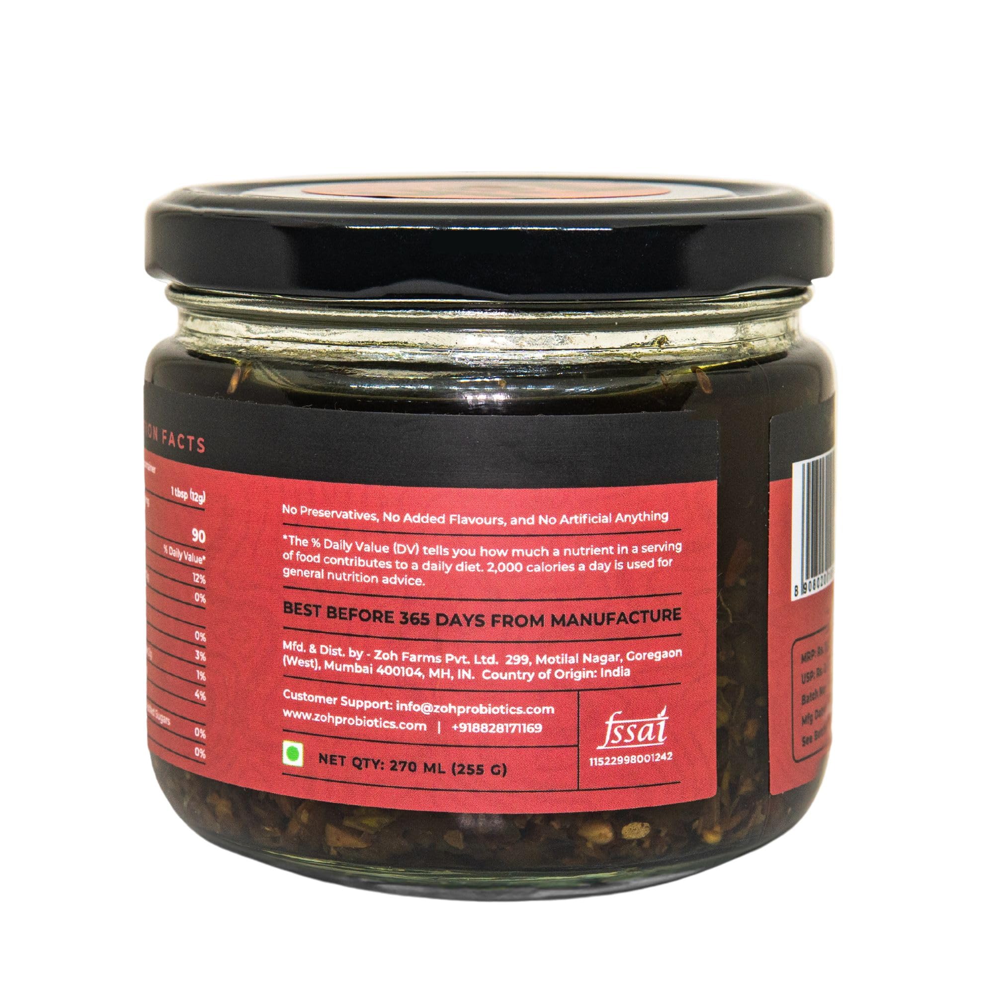 Zoh Olive Oil Dressing with Mixed Herbs & Spices – Extra Virgin Olive Oil, Kombucha Vinegar, Mint, Garlic – Perfect for Salads & Marinades (285 ml) (Sundried Tomato and Basil) 2