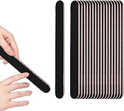 Jaimela Limes à ongles Professionnelle[20 Pièces], Lime à Ongles Double Face 100/180, pour Manucure Cosmétique, Animaux Domestiques, Maison