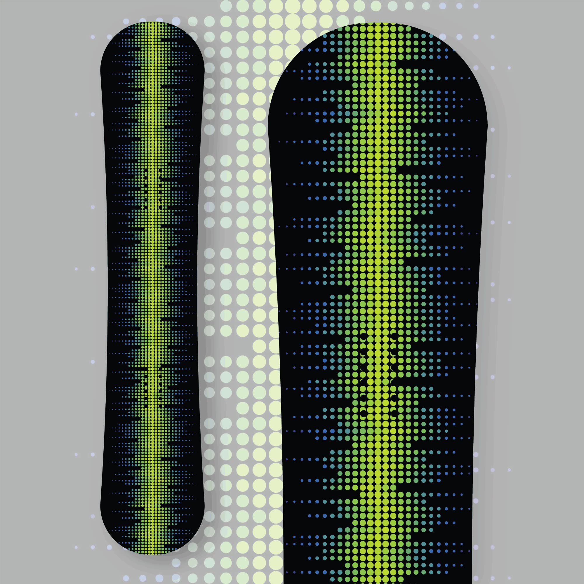 Adesivo Tavola Snowboard Green Sound Line Personalizzata Wrapping Stickers Decal Rivestimento Snow LOLLOMOTO