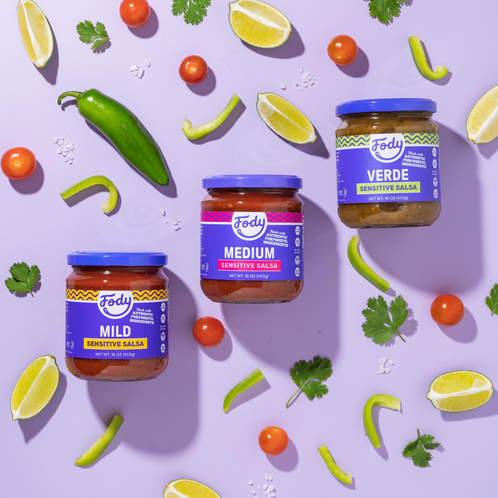 Fody Foods Salsa Variety Pack, 16 Oz (Pack of 3) thumbnail 5