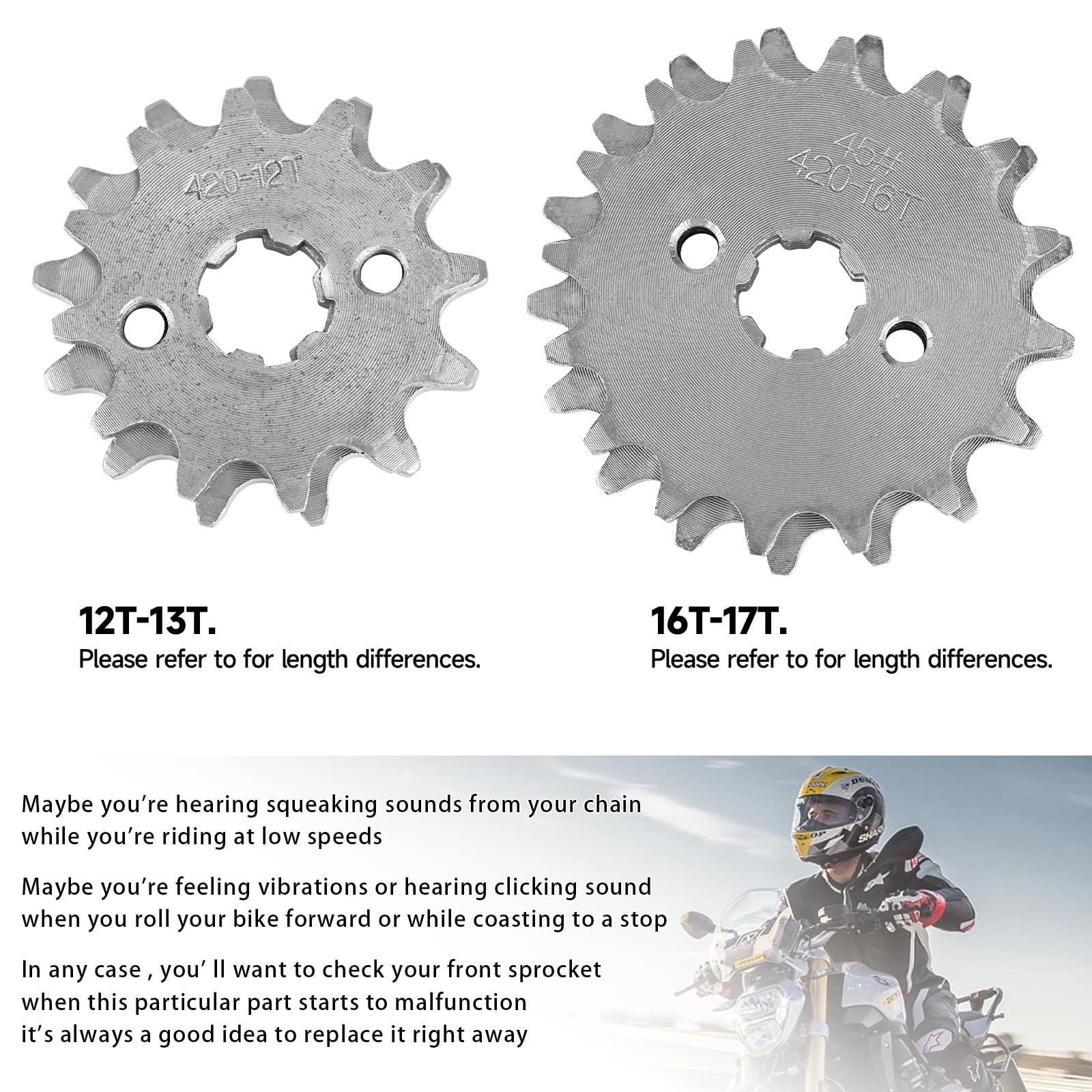 Yctze Kit de Pignon de Chaîne 420, Chaîne 420 155 Mm 37T Avant 420 17T Pignon Arrière Universel pour 50cc à 125cc Dirt Mini Bikes ATV Go Kart Yctze Kit de Pignon de Chaîne 420, Chaîne 420 155 Mm 37T Avant 420 17T Pignon Arrière Universel pour 50cc à 125cc Dirt Mini Bikes ATV Go Kart