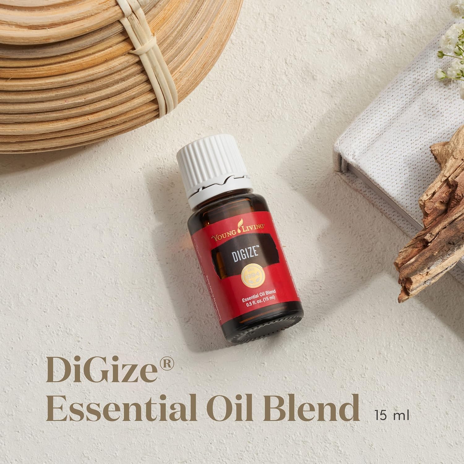 Young Living DiGize Essential Oil 15ml | Aromatherapy Blend with Peppermint & Ginger | Invigorating Diffuser Use & Relaxing Scent for Everyday Rituals