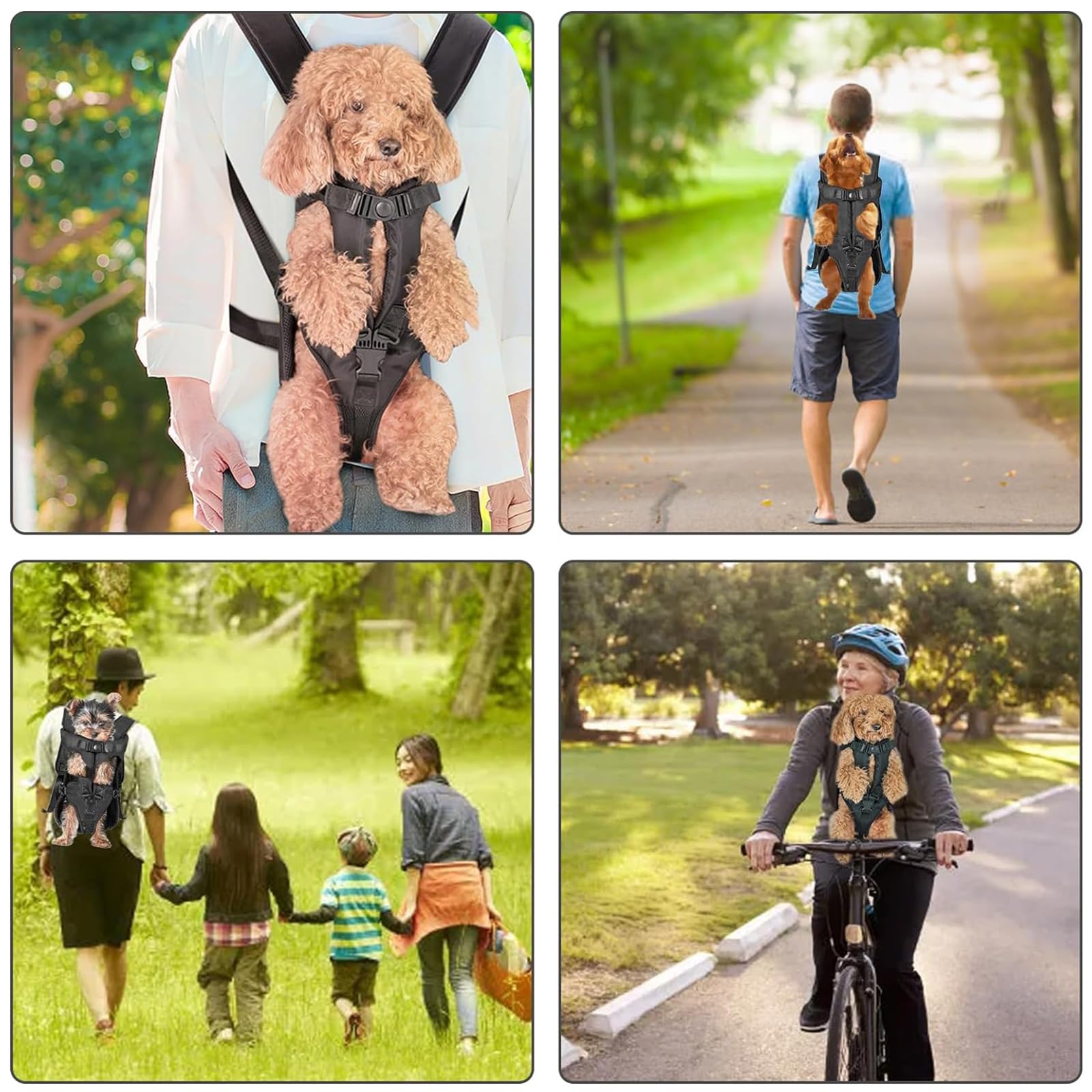 Plecak Pet Front Dog Carrier, regulowany przedni nosidełko dla małych i średnich psów i kotów, plecak Legs Out Dog Travel Przewoźnik do pieszych wycieczek,Pink,XXL