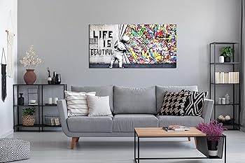 Amazon.com: JKWALL77 Graffiti Canvas Art Wall-Decor Amazon.com: JKWALL77 Graffiti Canvas Art Wall-Decor