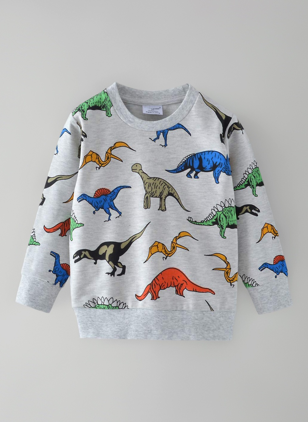 Kids Boys Dinosaur Sweatshirt Jumper T-Shirt Cute Long Sleeve Tops Casual Cotton Tee Shirts Toddler Clothes Age 1-7 Years