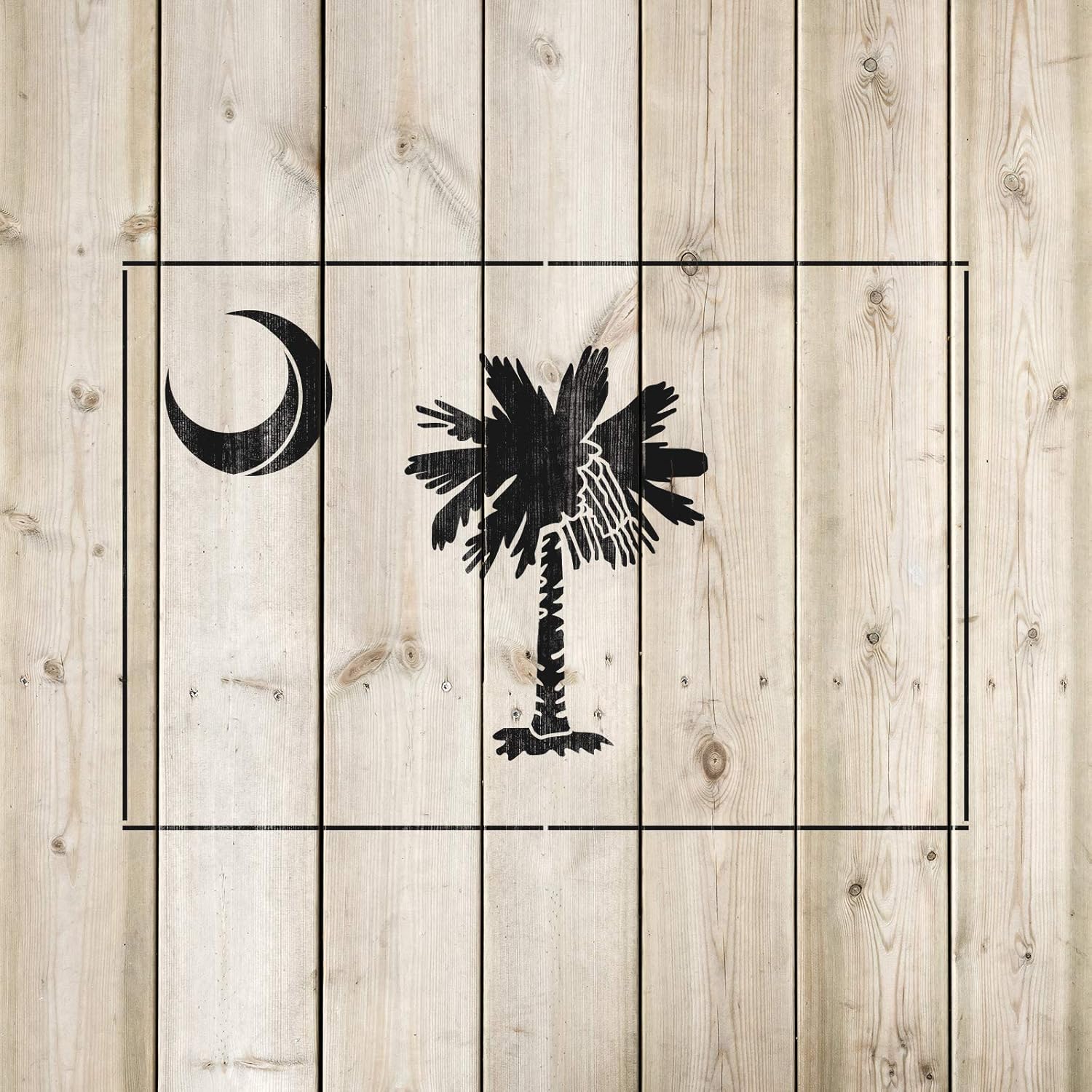 South Carolina State Flag Stencil - Sc Flags Stencil, Flag Stencils, State Flag Stencil, State Flags Stencil, Sc Flag Stencil