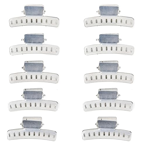 Pinzas de pelo corto ondulado Juego de 10 Pinzas de ajuste de onda de mariposa de aluminio de 2 pulgadas Pinzas de onda de dedo pequeñas para el Pinzas de pelo corto ondulado Juego de 10 Pinzas de ajuste de onda de mariposa de aluminio de 2 pulgadas Pinzas de onda de dedo pequeñas para el