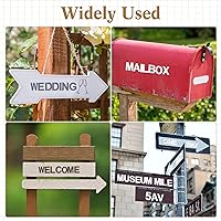 Vista 6 de 144 Plantillas de Letras y Números de 4 Tamaños, Plantillas del Alfabeto y Números Reutilizables de Plástico para Pintar en Madera, Paredes, Tela