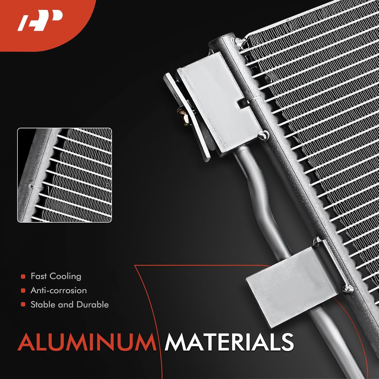 A-Premium Air Conditioning A/C Condenser Compatible with Chevrolet Traverse 2018-2023 & Buick Enclave 2018-2024, V6 3.6L